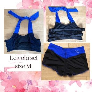 Black and blue Leivola Polewear Set